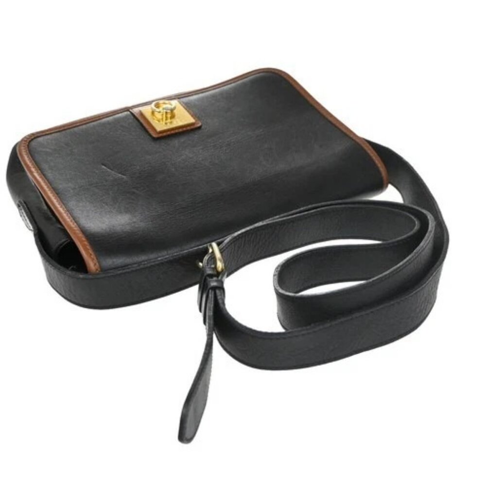 CELINE Logo Shoulder Bag Leather Black GHW Italy 66EG237 - Picture 5 of 15